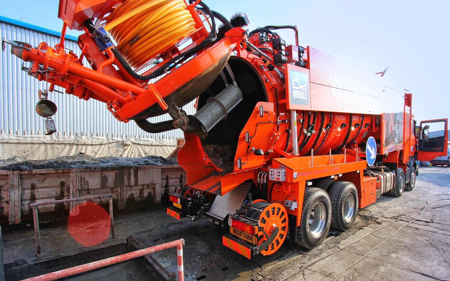 Liquid Disposal tanker on site