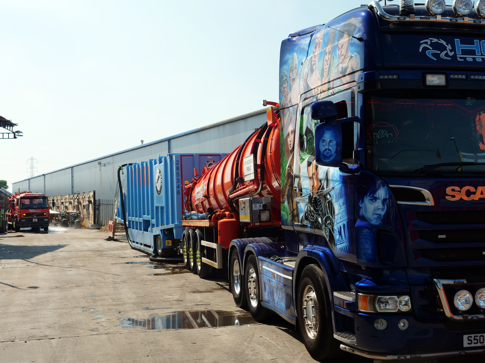 Recycling plant in action